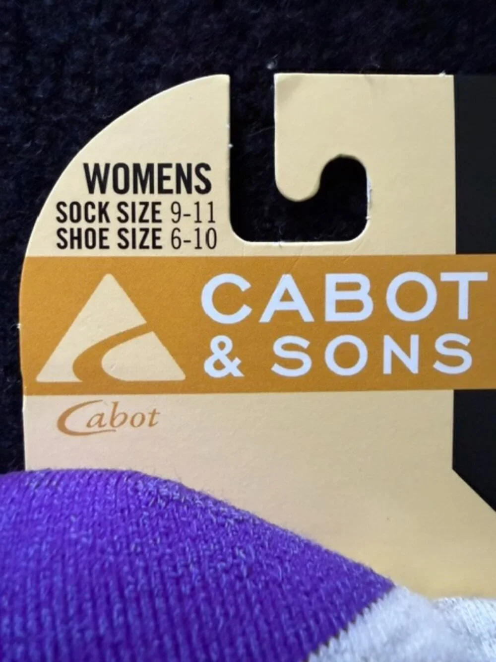 NWT Cabot & Sons Ski and Ride Merino Wool Socks SockSize 9-11 ShoeSize 6-10